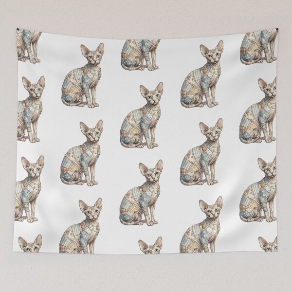 Item preview, Cute Sphynx Cat Patchwork designed and sold by bapupa.