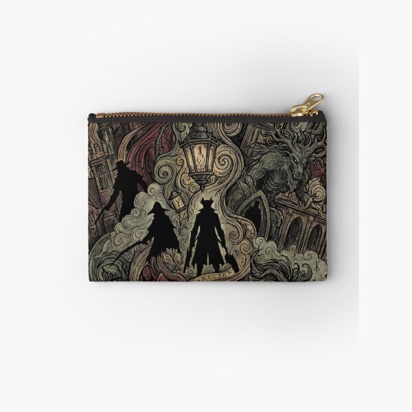 Item preview, Hunter's Nightmare Journey Collage Gothic Victorian City Paleblood Moon Clinic Awakening Grand Cathedral Forbidden Forest Byrgenwerth College Unseen Village Fan Art Poster T-Shirt Sticker Print Gift designed and sold by Senpaiwaves.