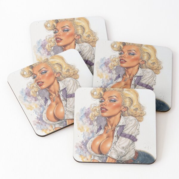 Item preview, Blonde Icon in Stylish  Attire designed and sold by DavidePoggio.