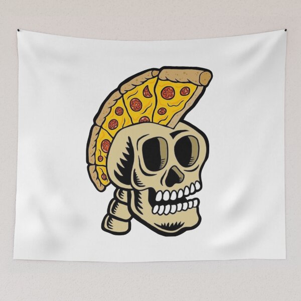 Item preview, Pizza Skull Mohawk designed and sold by Oniyasha.