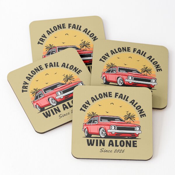 Item preview, Try Alone Win Alone Retro Car Aesthetic Shirt designed and sold by Shanker-studio.