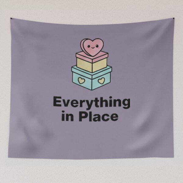 Item preview, Everything in Place Kawaii Valentine Shirt | Cute Organized Love Tee | Matching Couple Aesthetic Gift designed and sold by ZyxDes.