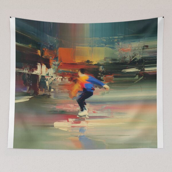 Item preview, Skater in Vibrant Motion designed and sold by lautir.
