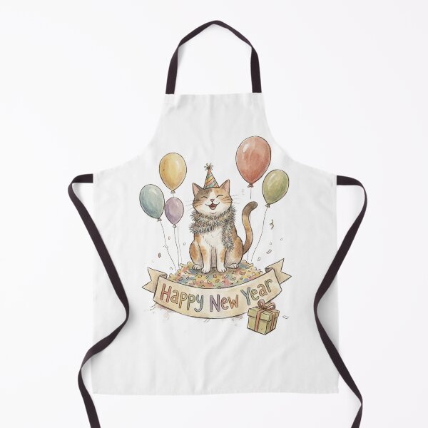 Item preview, Happy New Year lovely cat designed and sold by AMAOZ.