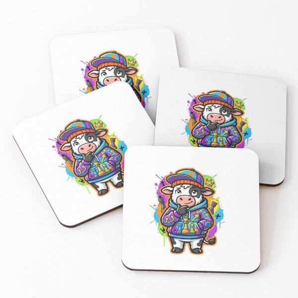 Item preview, Alchemist Cow – Urban Fantasy Street Art Illustration designed and sold by MiszungART.