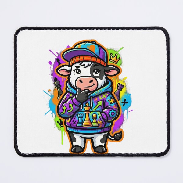 Item preview, Alchemist Cow – Urban Fantasy Street Art Illustration designed and sold by MiszungART.