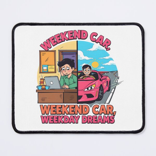 Item preview, Weekend Car, Weekday Dreams – Relatable Car Lifestyle Design designed and sold by gavinroyal.
