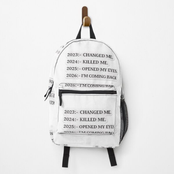 Item preview, 2023 Changed Me, 2024 Killed Me, 2025 Opened My Eyes, 2026 I’m Coming Back – Embroidered Quote Sticker designed and sold by Gurjeetpixelart.
