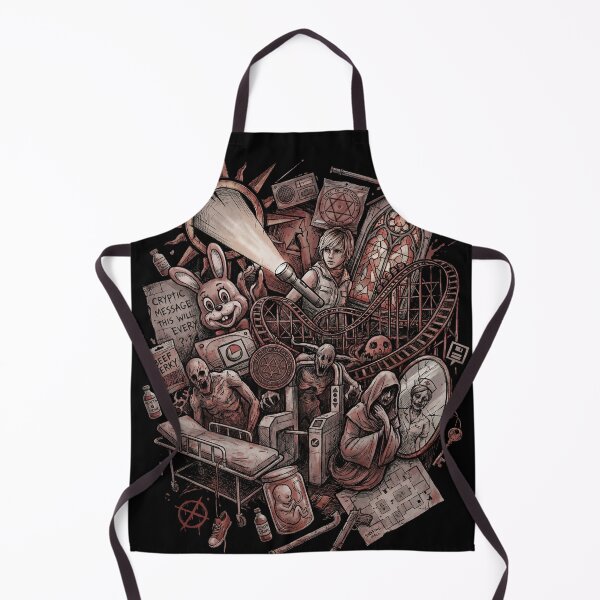 Item preview, Silent Hill 3 Cheryl Masons Nightmare Heather Horror Monsters Closer Double Head Nurse Pendulum Slurper Valtiel Missionary God Psychological Terror Fan Art Collage Poster T-Shirt Sticker Pyramid Head designed and sold by Senpaiwaves.