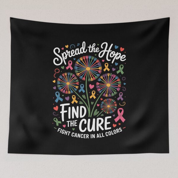 Item preview, Fight Cancer Ribbons Flower designed and sold by cosmicncozyS.