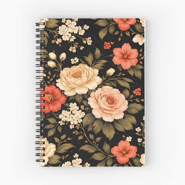 Item preview, Vintage Floral Night Pattern designed and sold by LuxeFusionArt.