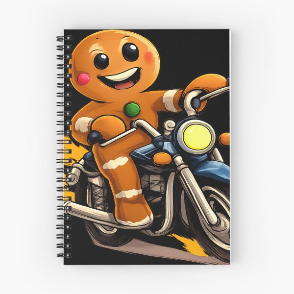 Item preview, Gingerbread man on a motorbike designed and sold by halibutgoatramb.