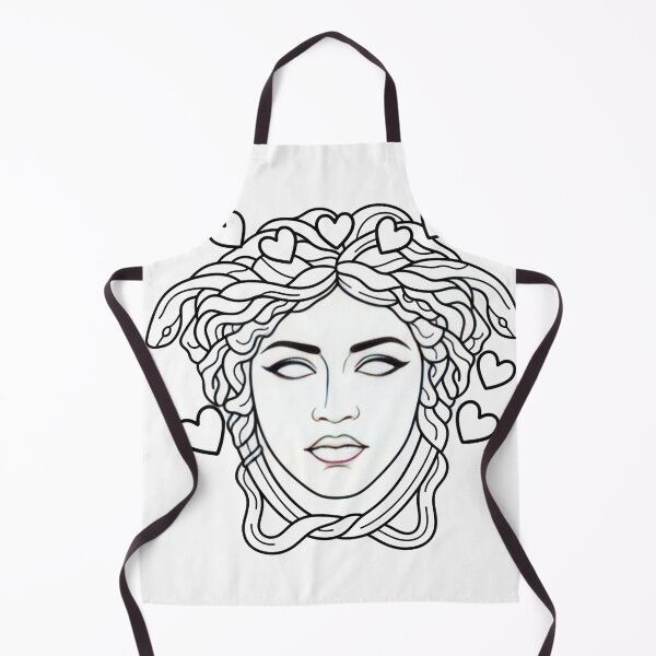 Item preview, Medusa Snake Heart Line Art - Minimalist Aesthetic Medusa Sticker designed and sold by Skill_&_Stone.