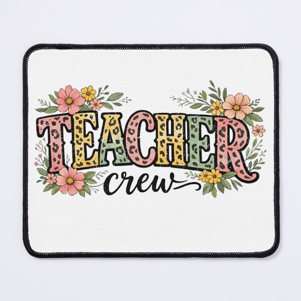 Item preview, Teacher Crew – Leopard Print Floral Design designed and sold by Mjshow96.