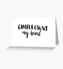 Tarjeta de felicitación Camila Cabello posee mi corazón