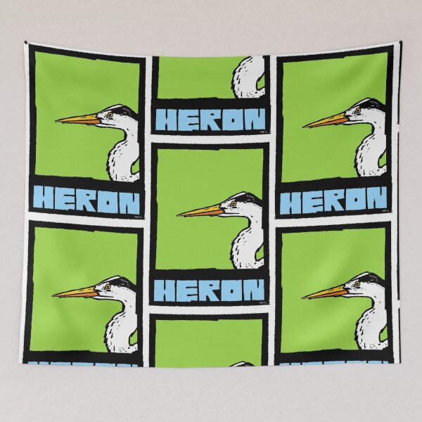 Item preview, Heron – Bold Pop Art - Bird art Illustration by GW-ART designed and sold by GWARTGB.