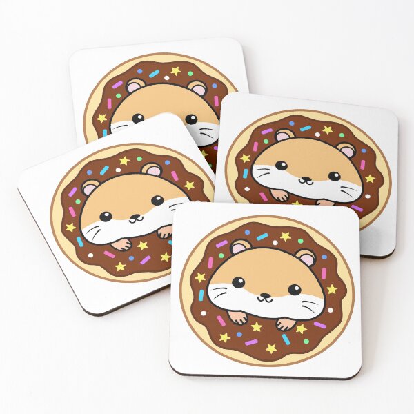 Item preview, Hamster Loves Chocolate Donuts designed and sold by ilexdesigns.