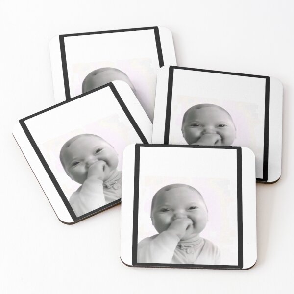 Item preview, baby holding laugh meme designed and sold by BrontesWhimsyStore.