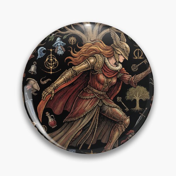 Item preview, Scarlet Goddess of Decay Unending Rot Flower Crimson Aeonia Lake of Putrescence Golden Order Betrayer Divine Tower Blooming Chaos Fan Art Portrait Illustration Poster T-Shirt Sticker Print Gift designed and sold by Senpaiwaves.
