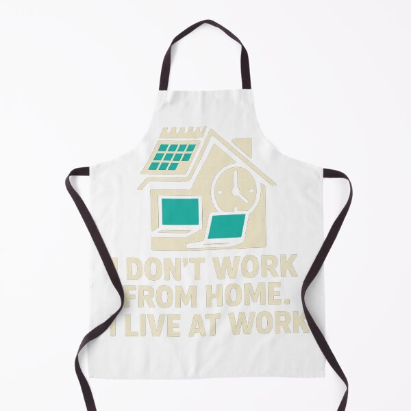 Item preview, I Live at Work – Work From Home Quote designed and sold by HiteshArt111.