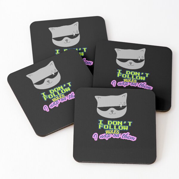 Item preview, Cool Cat Attitude – I Don’t Follow Rules, I Nap On Them designed and sold by Shanker-studio.