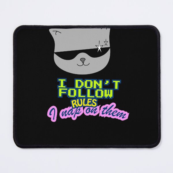 Item preview, Cool Cat Attitude – I Don’t Follow Rules, I Nap On Them designed and sold by Shanker-studio.