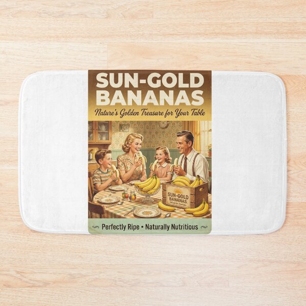 Item preview, Golden Treasure: Retro Banana Joy at the Family Table designed and sold by ForeverPrintsOK.