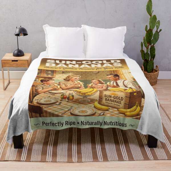 Item preview, Golden Treasure: Retro Banana Joy at the Family Table designed and sold by ForeverPrintsOK.