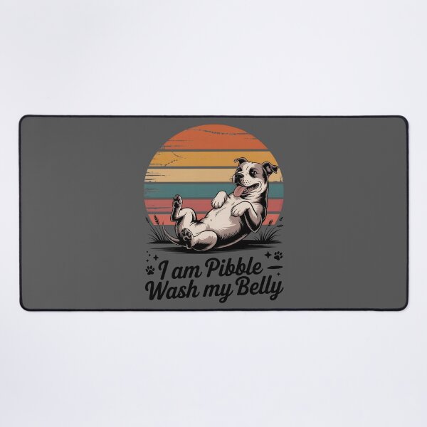 Item preview, I Am Pibble – Wash My Belly Funny Pit Bull Meme designed and sold by Millsoft.