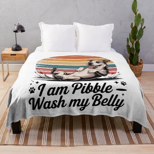 Item preview, I Am Pibble – Wash My Belly Funny Pit Bull Meme designed and sold by Millsoft.