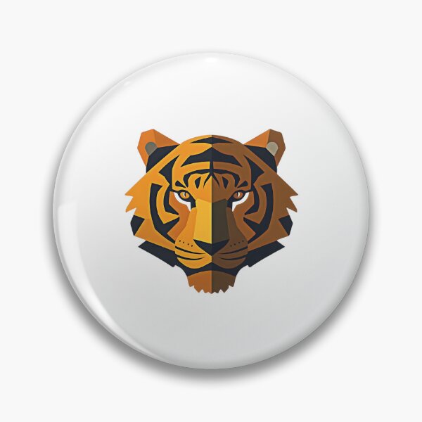 Item preview, Geometric Tiger Head – Modern Vector Style Illustration designed and sold by Kavya Art.