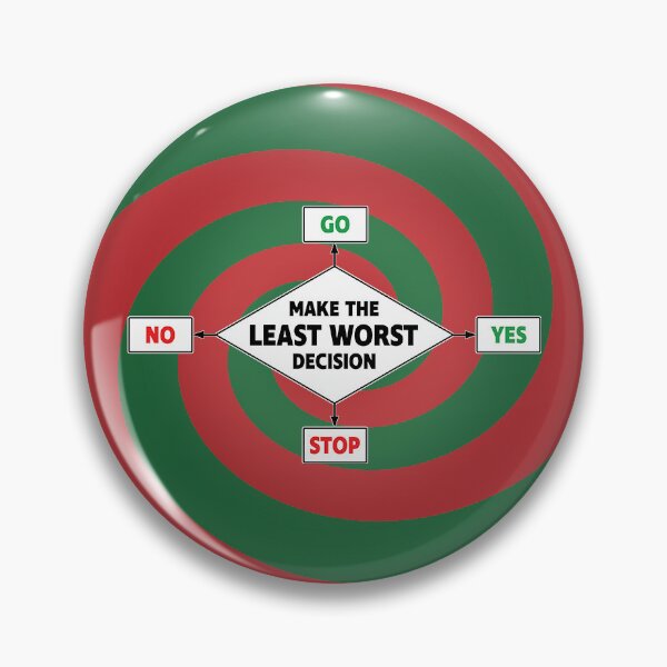 Item preview, Least Worst Decision. designed and sold by UltraQuirky.