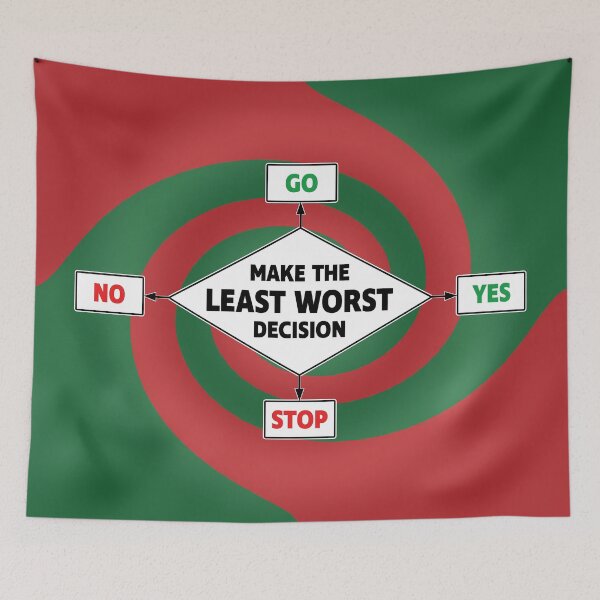 Item preview, Least Worst Decision. designed and sold by UltraQuirky.