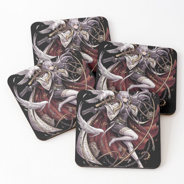 Item preview, Khalipe Chaos Zero Nightmare Green Hair Twin Blades Dark Fantasy Assassin Gothic Anime Girl Fan Art Portrait Poster T-Shirt Sticker Print Gift designed and sold by Senpaiwaves.
