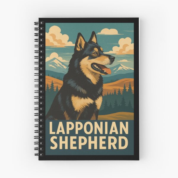 Item preview, Lapponian Shepherd Mountain Portrait designed and sold by Flying Doggo.