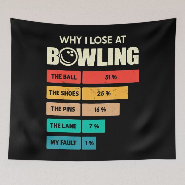 Item preview, Funny Why I Lose Bowling The Pins The Ball Bowler Team Joke designed and sold by donadonvgran.