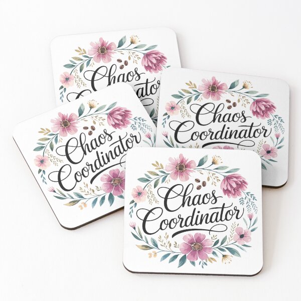 Item preview, Chaos Coordinator - Elegant Floral Teacher & Mom Gift designed and sold by Thompika.