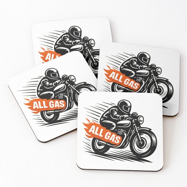 Item preview, ALL GAS Motorcycle Rider - High-Speed Graphic Illustration designed and sold by MKreative Studio.