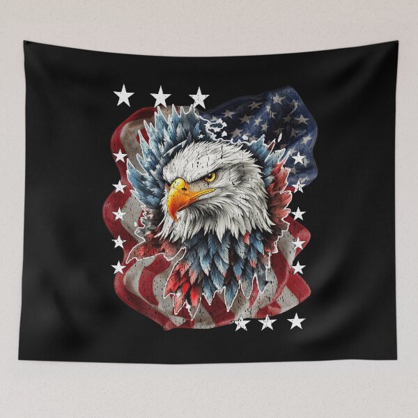 Item preview, USA BOLD EAGLE patriotic patriot freedom democracy free world liberty designed and sold by Jt41.