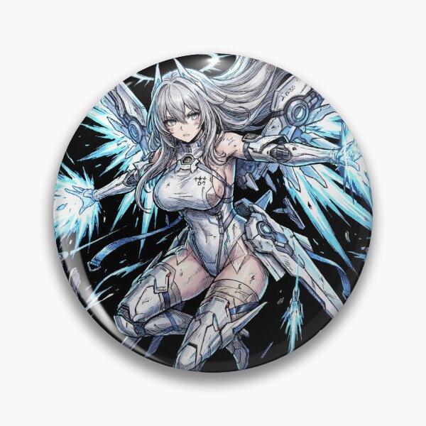 Item preview, Sereniel Chaos Zero Nightmare Silver Hair Sword Maiden Dark Fantasy Knight Gothic Anime Girl Fan Art Portrait Poster T-Shirt Sticker Print Gift designed and sold by Senpaiwaves.