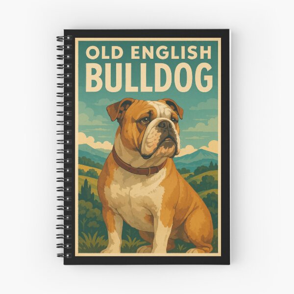 Item preview, Old English Bulldog Rustic Portrait designed and sold by Flying Doggo.