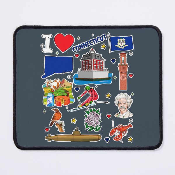 Item preview, Connecticut Pride, Icons, Landmarks & Heritage Sticker Collage designed and sold by mashmosh.