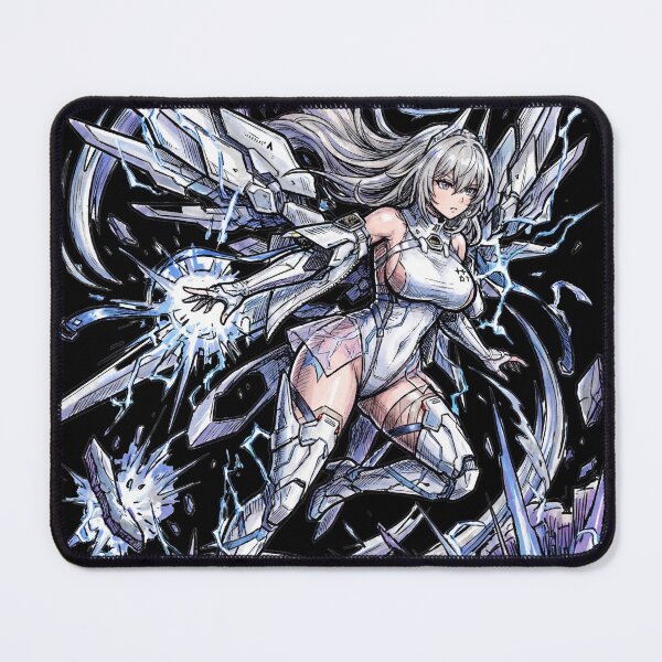 Item preview, Sereniel Chaos Zero Nightmare Silver Hair Sword Maiden Dark Fantasy Knight Gothic Anime Girl Fan Art Portrait Poster T-Shirt Sticker Print Gift designed and sold by Senpaiwaves.