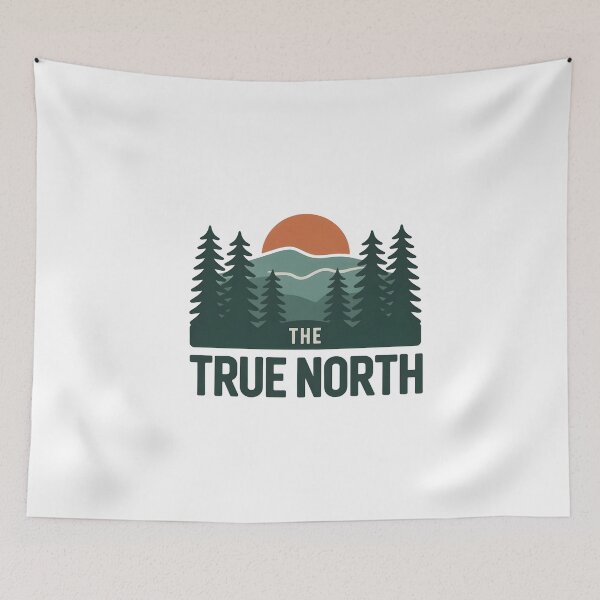 Item preview, The True North Minimalist Nature Design designed and sold by Paper Drip.