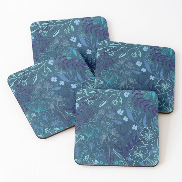 Item preview, Blue floral designed and sold by By-Rachael-P.