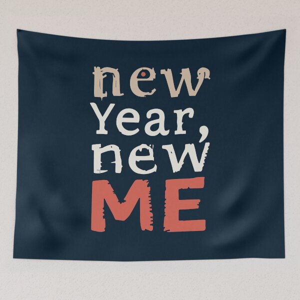 Item preview, New Year New Me Typography Quote Design designed and sold by DavidTeeStudio.