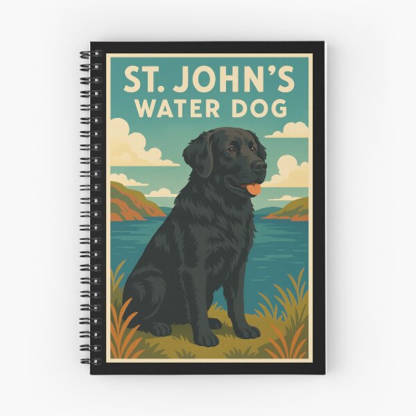 Item preview, St Johns Water Dog Portrait designed and sold by Flying Doggo.
