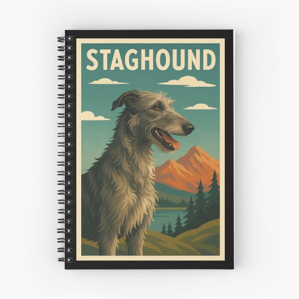 Item preview, Staghound Wild Highland Scene designed and sold by Flying Doggo.