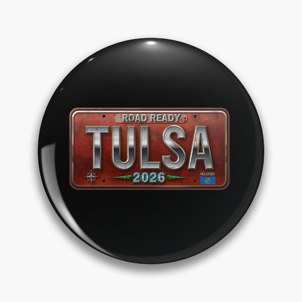 Item preview, Vintage Tulsa 2026 Road Ready License Plate T-Shirt Design - Route 66 Oklahoma Travel designed and sold by FestivityFinds.