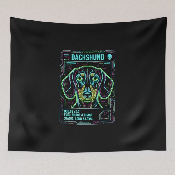 Item preview, Cyberpunk Dachshund Digital HUD  designed and sold by PrimeTime85.